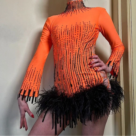 fitted lace wedding dress Amazon.com: Women's Slit Long Sleeve Latin Ballroom Latin Rumba Samba Cha  Cha Salsa Dance Dresses Female Adult Black : Clothing, Shoes & Jewelry main image 0